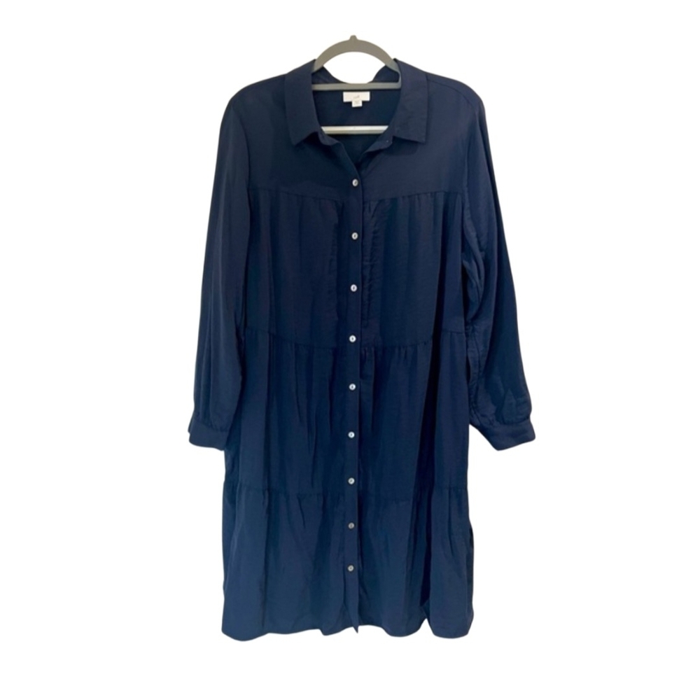 J. Jill Deep Blue‎ Shirt Dress